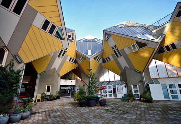 Alojamientos especiales Stayokay casas cubo de Rotterdam