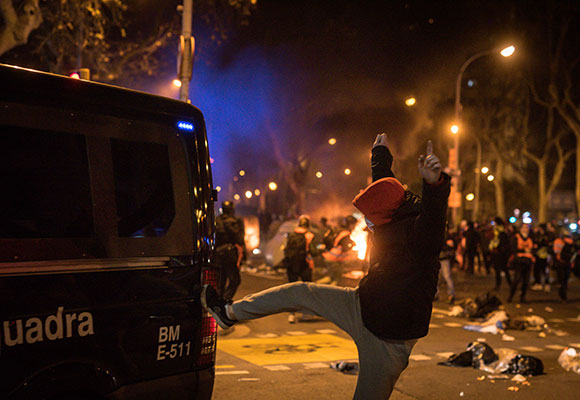 disturbios Barcelona