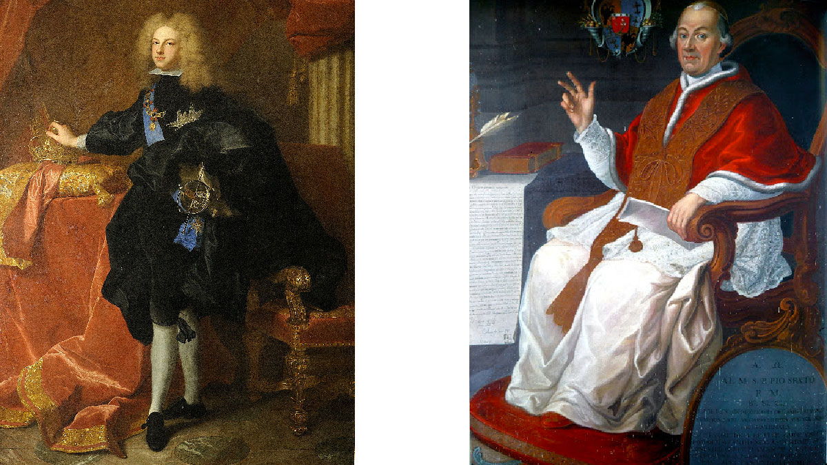 Felipe V y Pio VI