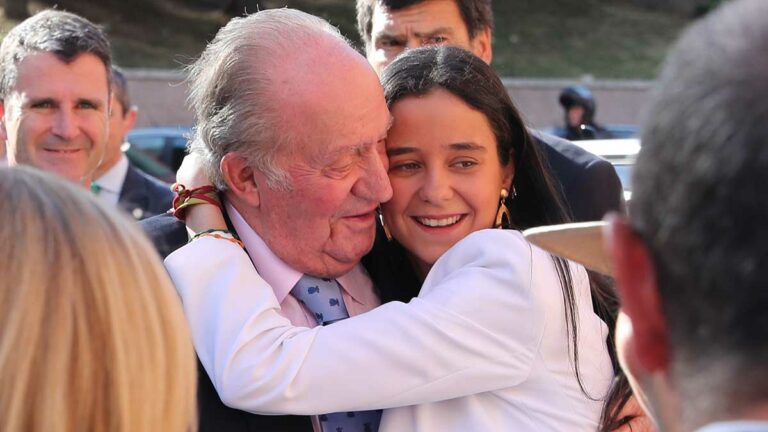 Victoria Federica y rey Juan Carlos