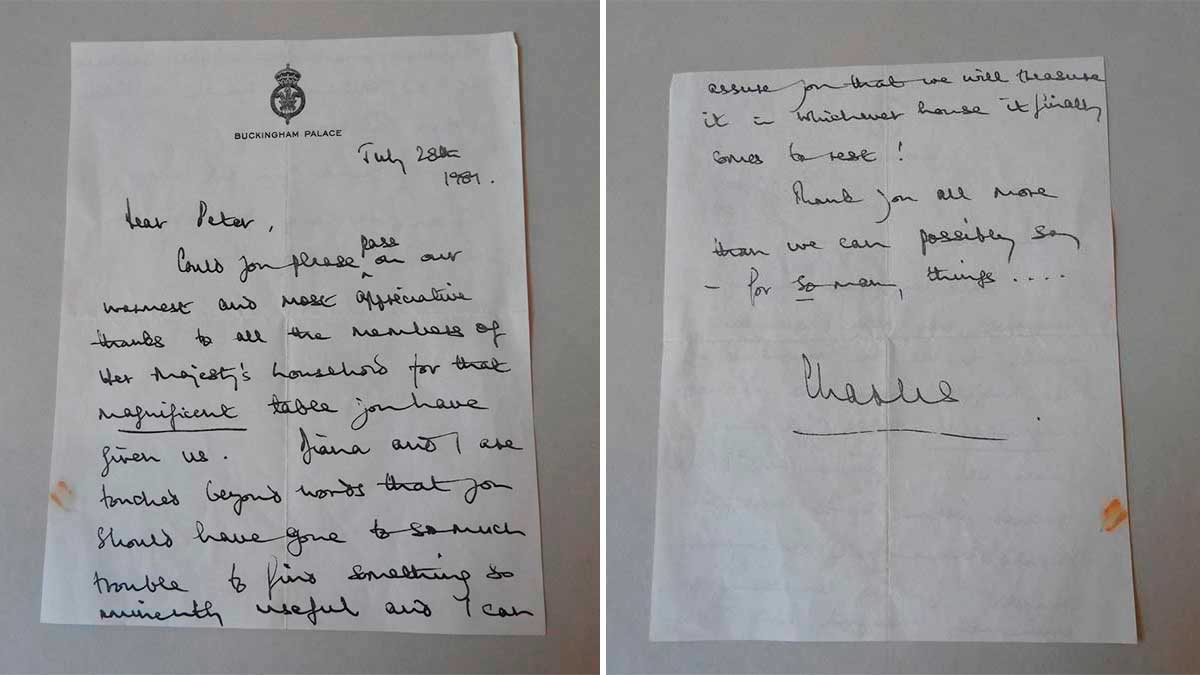 Carta príncipe Carlos 