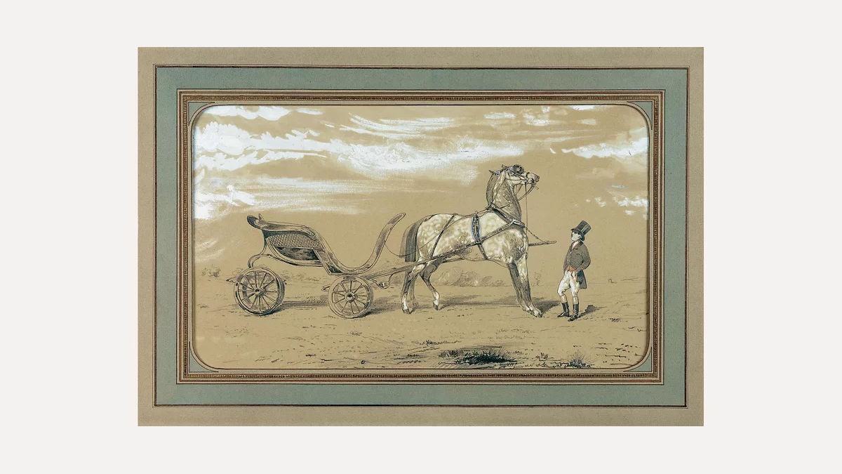 Colección Emile Hermès "Duc attelé, novio à l'attente", Alfred de Dreux (1810-1860) - Colección Emile Hermès© Guy Lucas de Peslouan