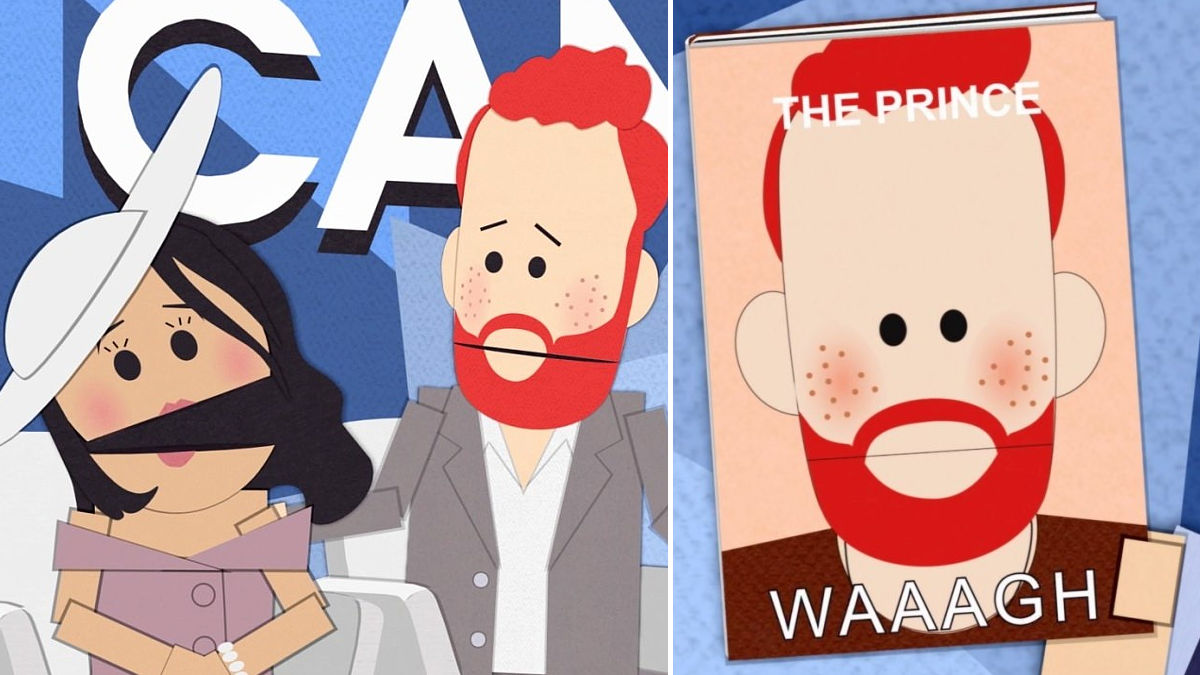 Harry Meghan Markle reaccionan a su sátira en South Park