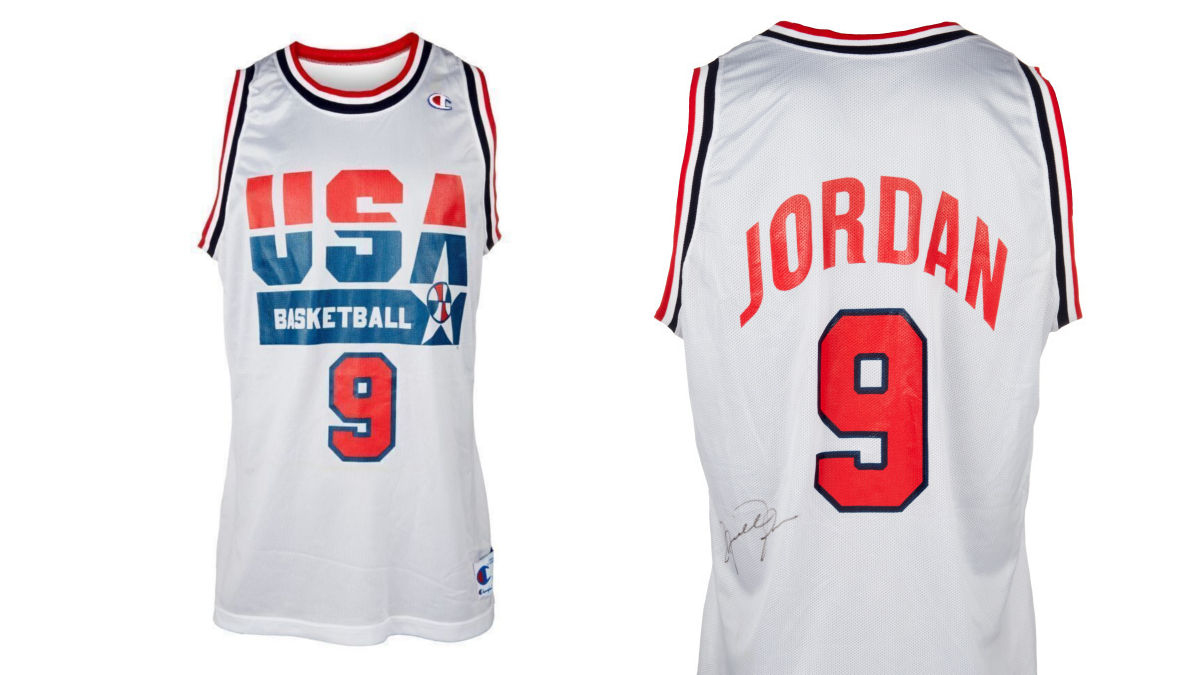 Camiseta Michael Jordan Dream Team subasta (Foto: Julien's Auctions)