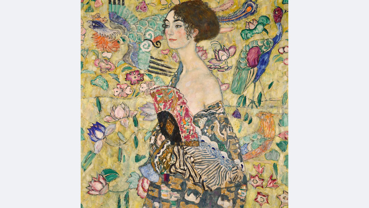 Gustav Klimt Dama con abanico (Foto: Sotheby's)