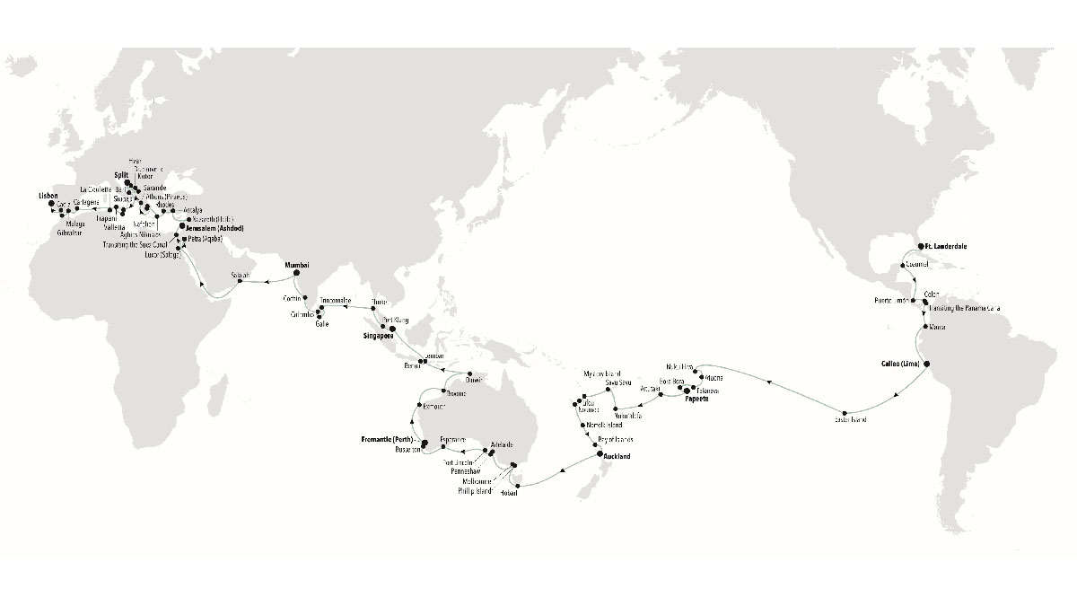 itinerario crucero