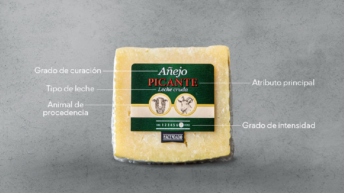 etiqueta queso