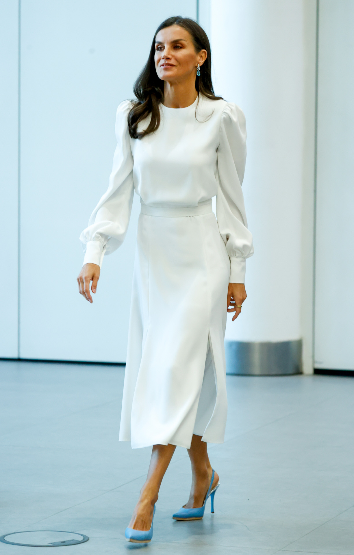 letizia vestido blanco