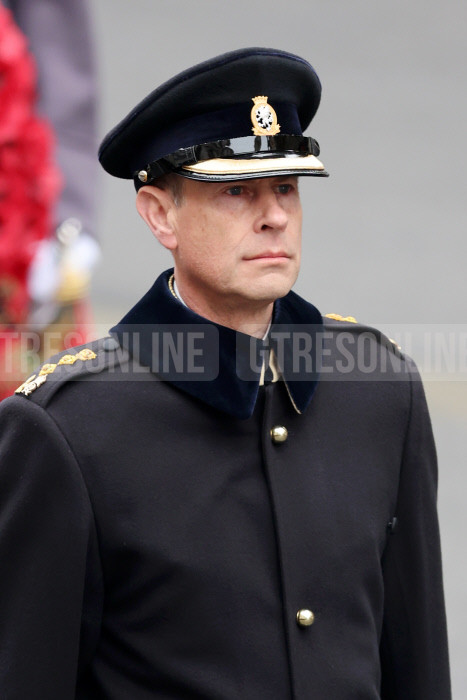 El príncipe Eduardo durante los actos del Día del Recuerdo (Foto Gtres)