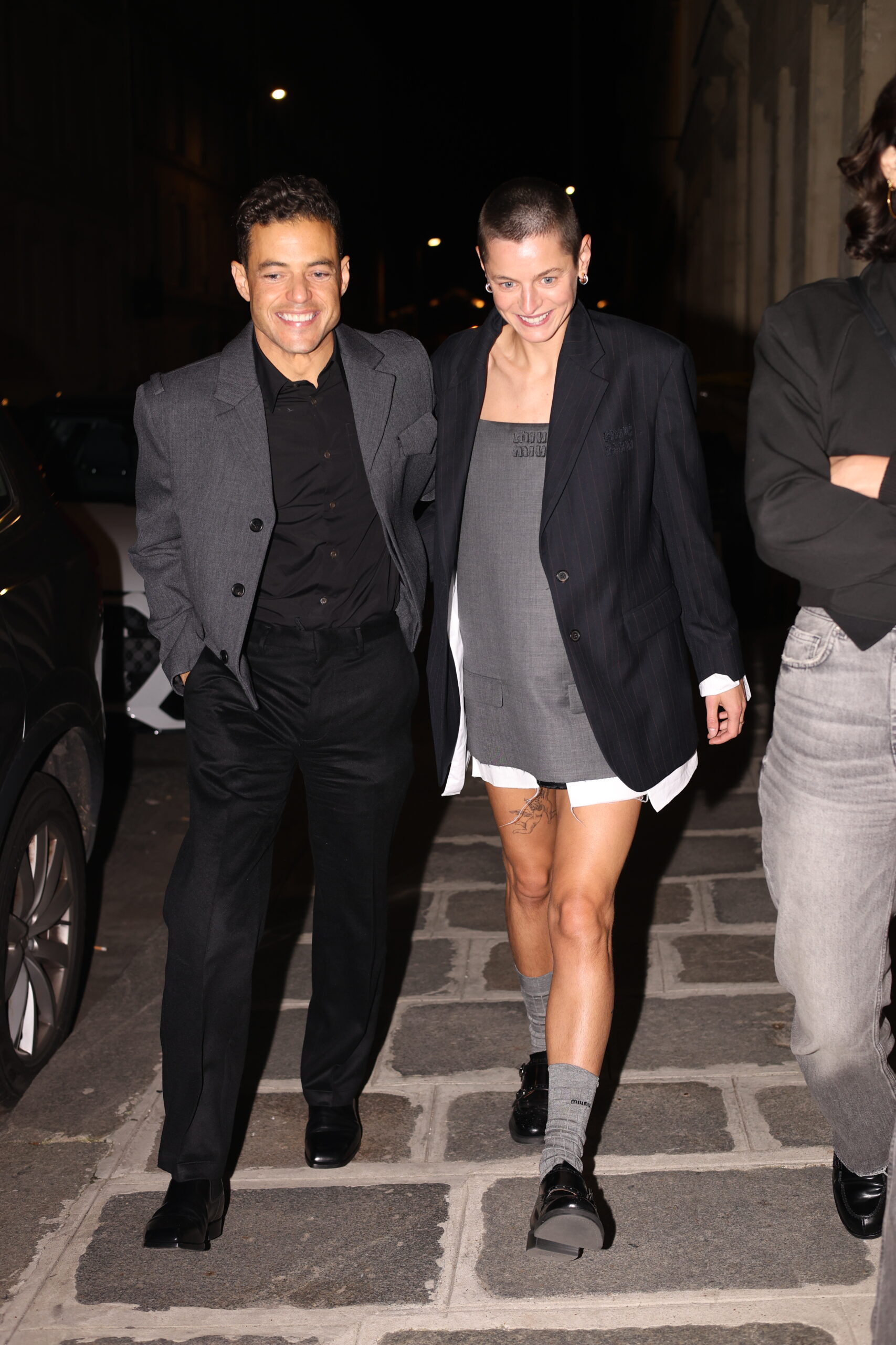 Emma Corrin y Rami Malek