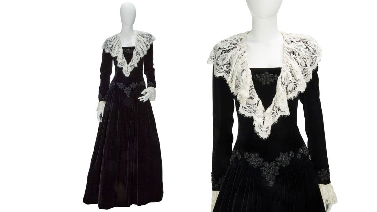 lady di vestido victoriano