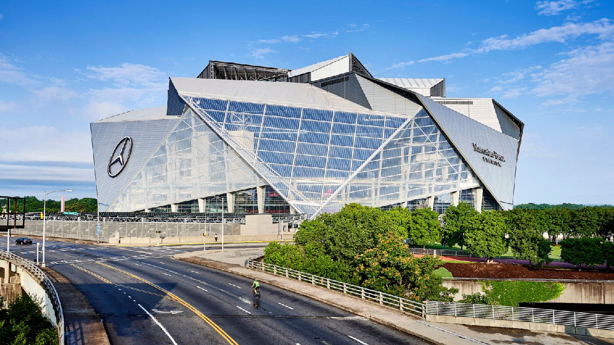 estadio mercedes benz exterior