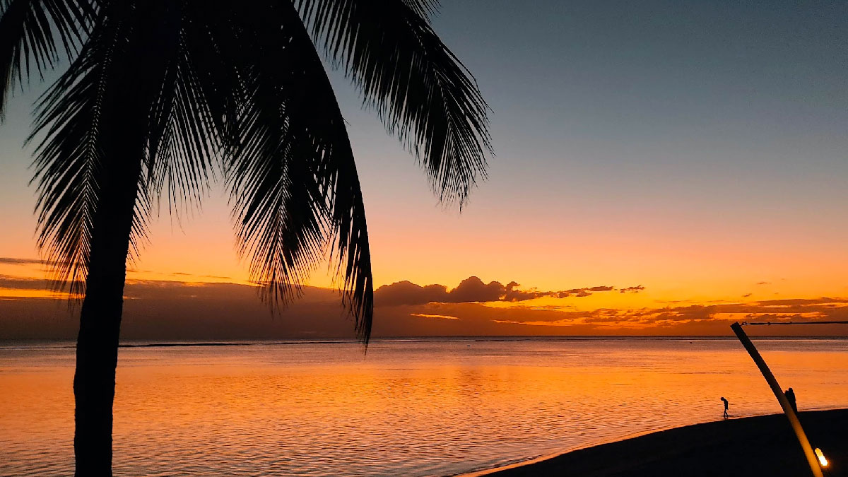 atardecer sugar beach mauricio