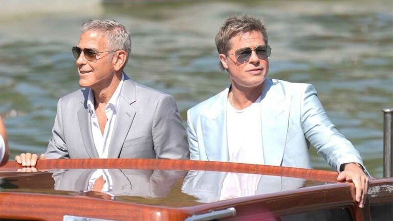 Brad Pitt y George Clooney