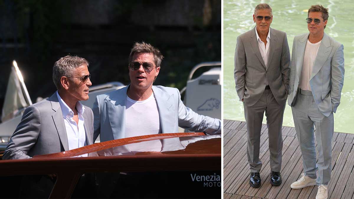 George Clooney y Brad Pitt