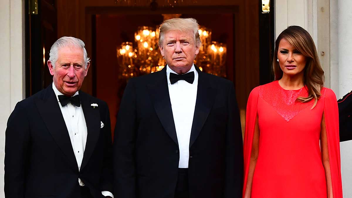 Melania, Trump y Carlos III