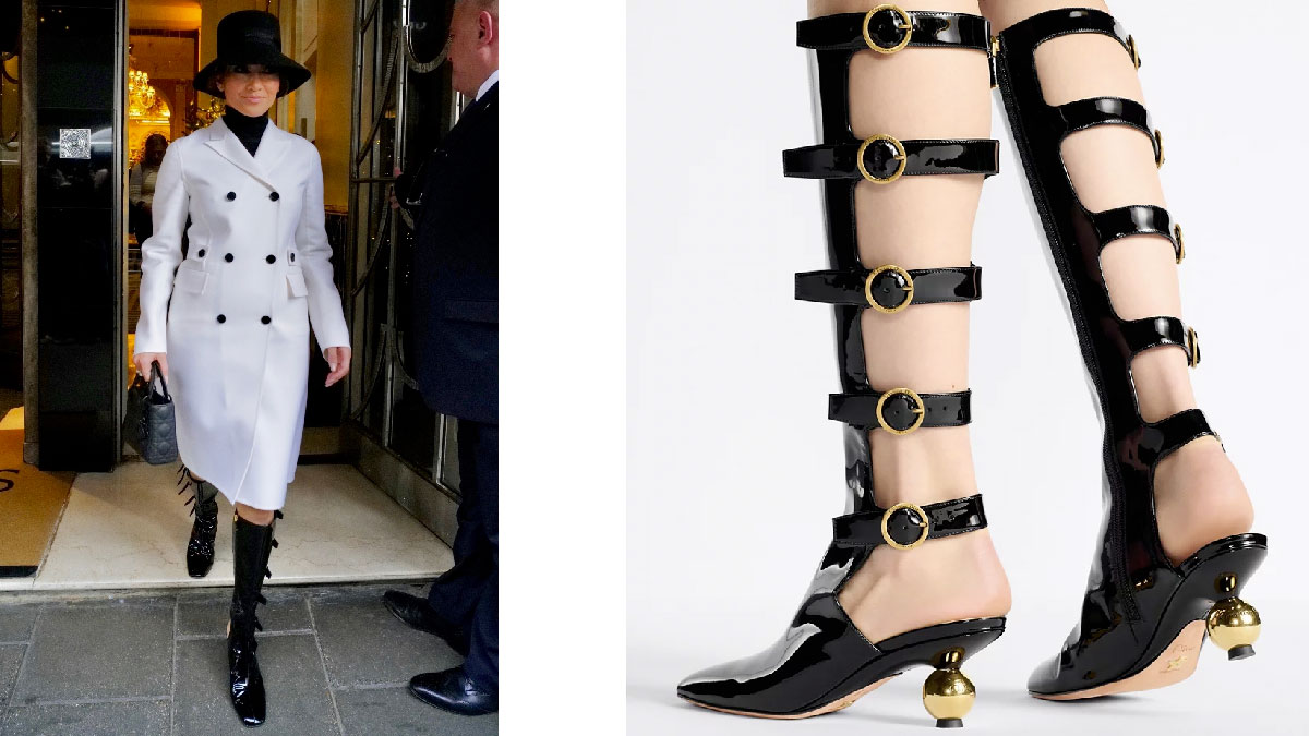 jennifer lopez botas dior