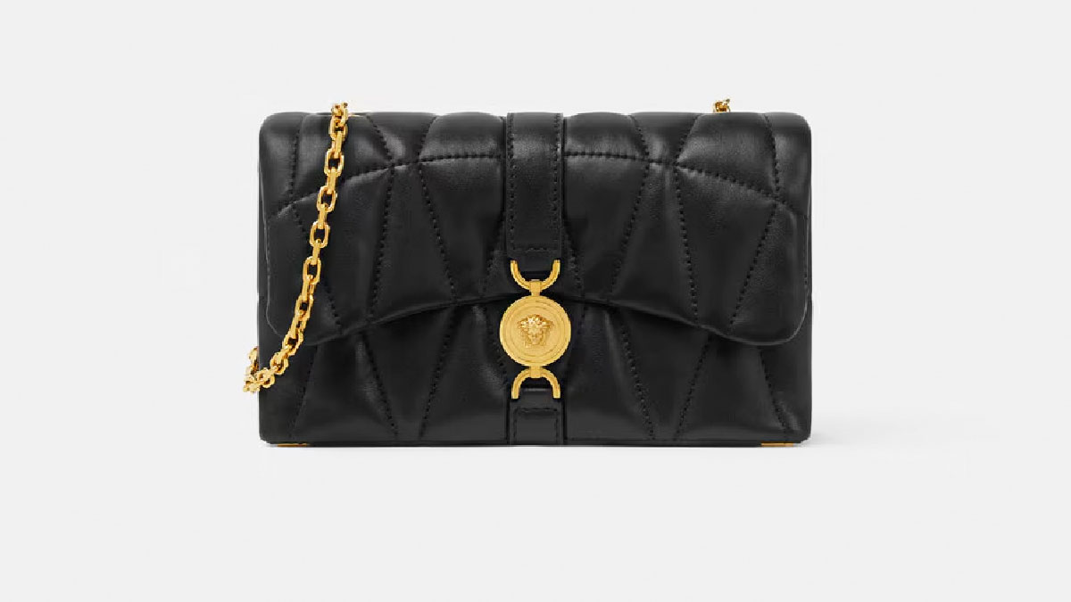 bolso acolchado versace