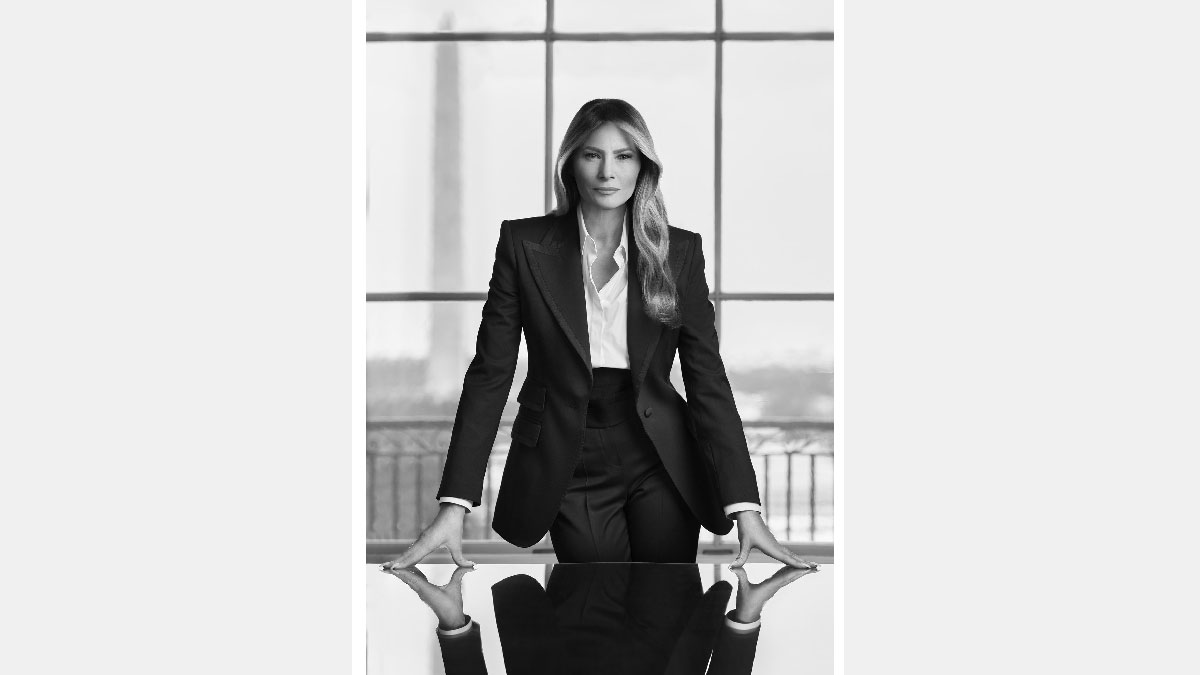 melania trump retrato oficial