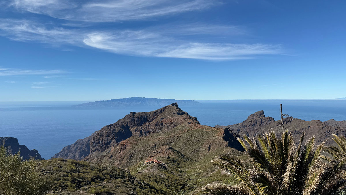 la gomera desde masca, tenerife